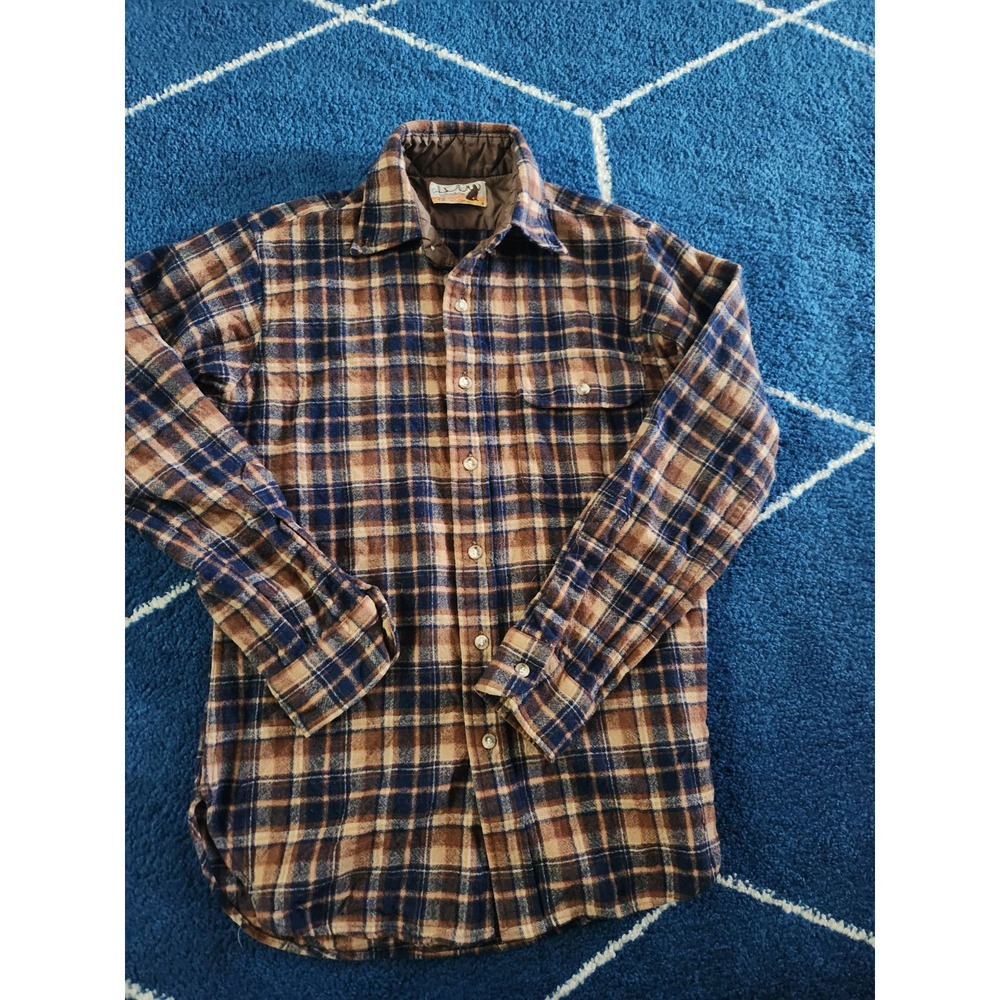 Lobo By Pendleton Men's Long Sleeve 100% Wool Button Up Shirt M